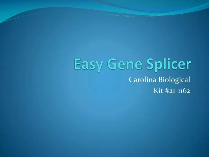 easy gene splicer n.