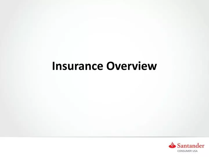 insurance overview n.