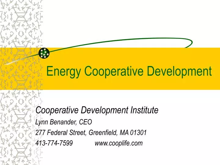 PPT Energy Cooperative Development PowerPoint Presentation, free