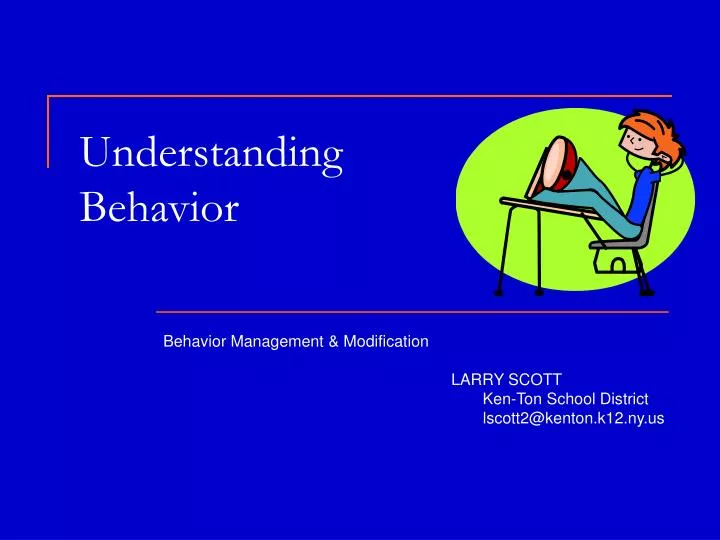 understanding behavior n.