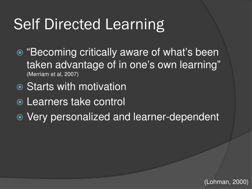 self directed learning powerpoint presentation