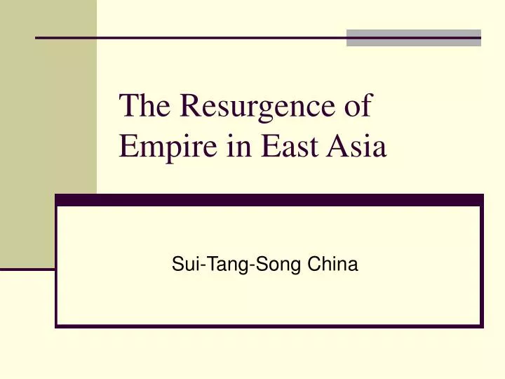 the resurgence of empire in east asia n.