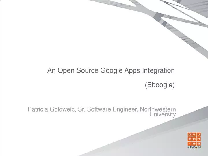 an open source google apps integration bboogle n.