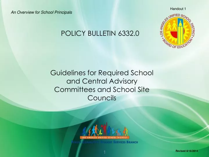 guidelines for required school and central advisory committees and school site councils n.