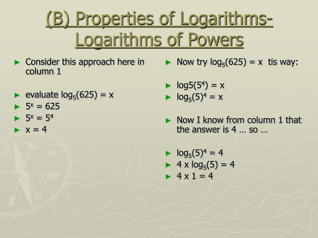 PPT - ELF.01.6 - Laws of Logarithms PowerPoint Presentation, free Transform The Equation To Isolate X Ax Bx 1