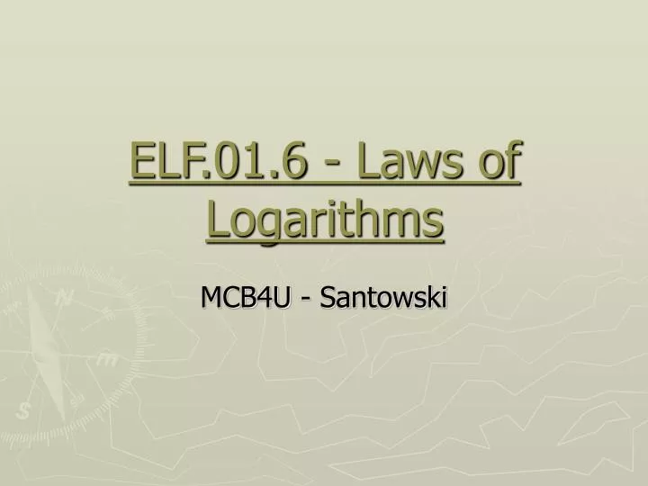 elf 01 6 laws of logarithms n.