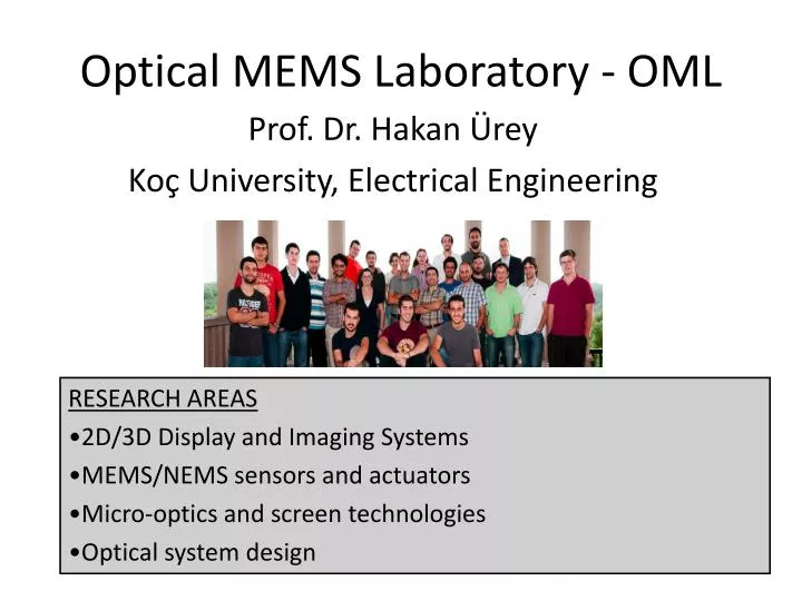 optical mems laboratory oml n.
