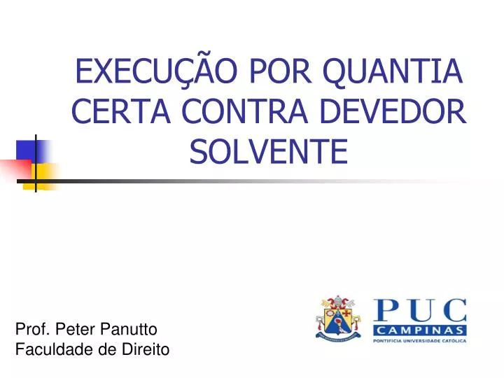 Execução Por Quantia Certa Contra Devedor Insolvente Conceito