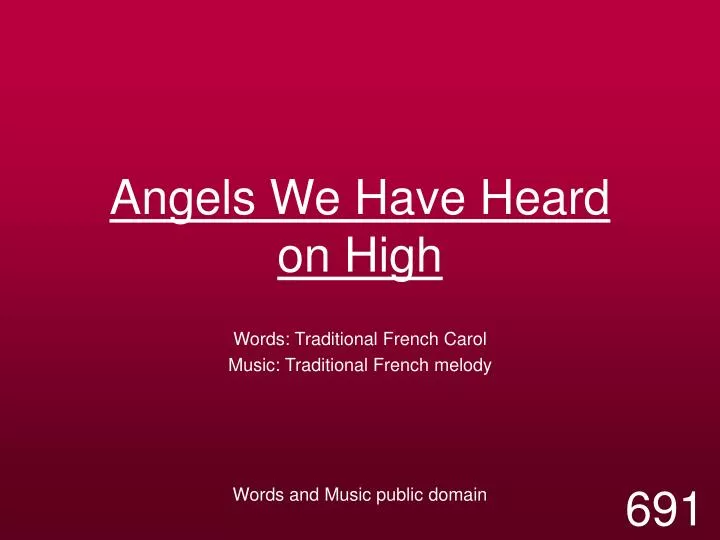 angels we have heard on high n.
