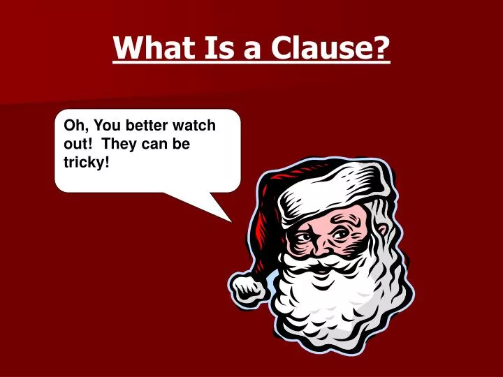 what is a clause n.