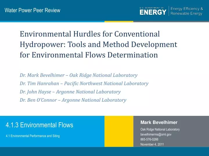 water power peer review n.