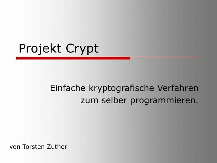 projekt crypt n.