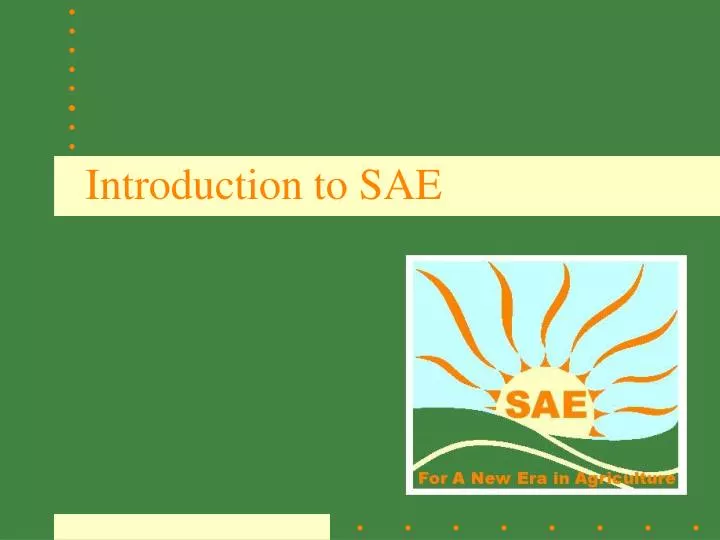 introduction to sae n.