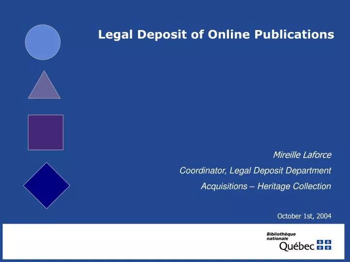 legal deposit of online publications n.