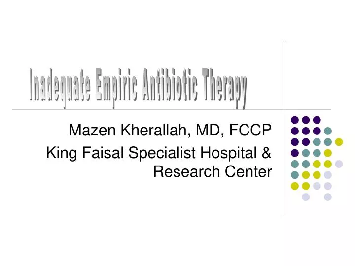 mazen kherallah md fccp king faisal specialist hospital research center n.