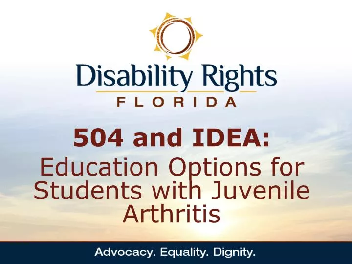 504 and idea education options for students with juvenile arthritis n.