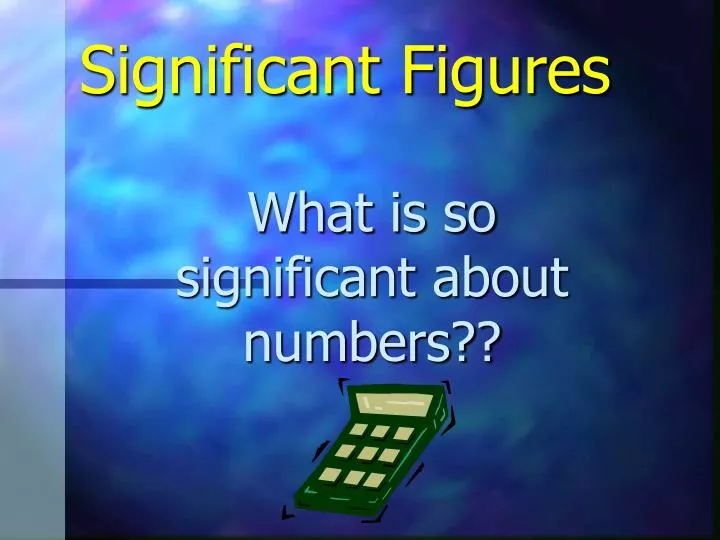 significant figures n.