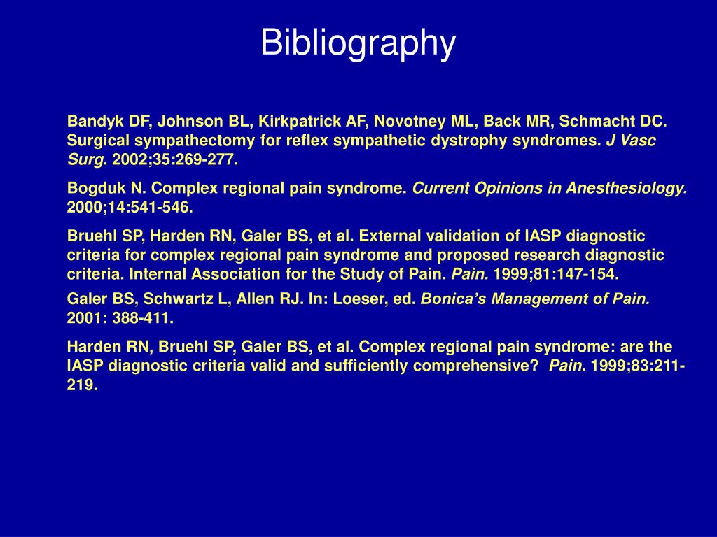PPT - Diagnosis and Treatment Options of RSD/CRPS PowerPoint