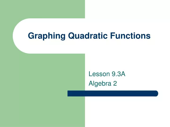 graphing quadratic functions n.