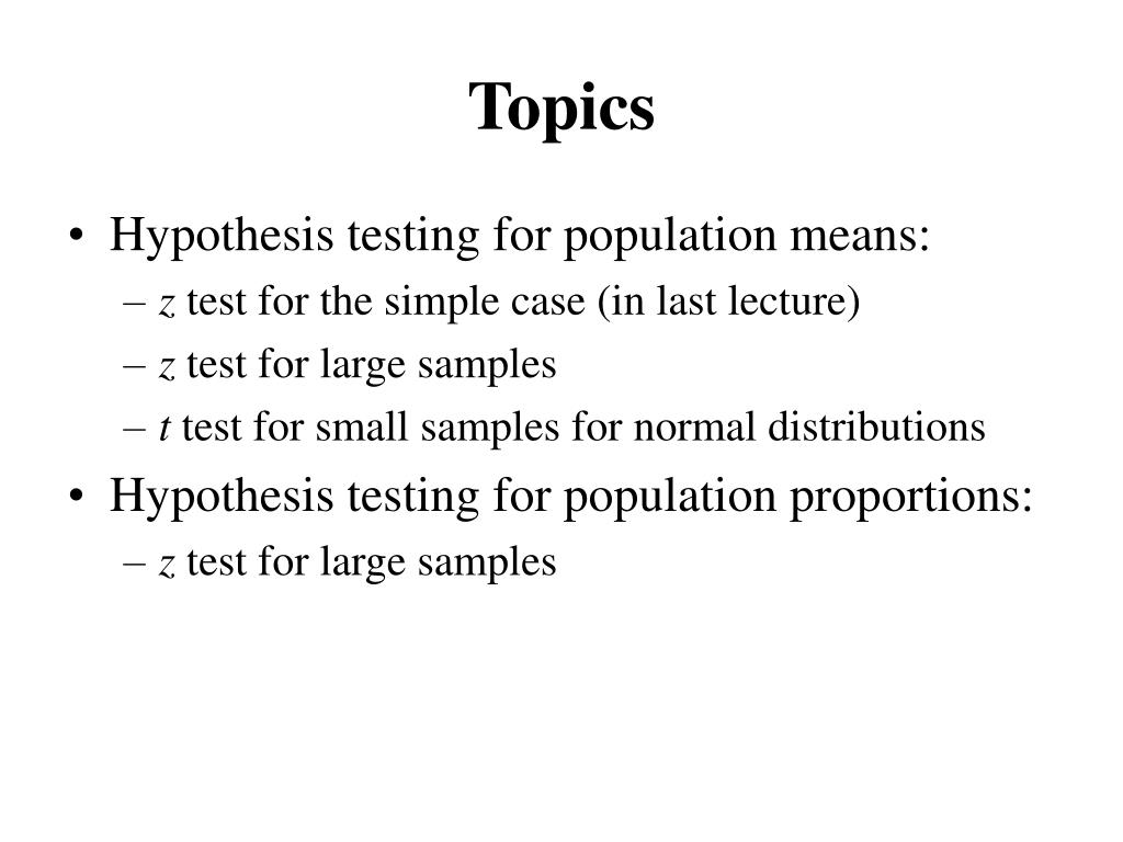 Ppt Hypothesis Testing For Population Means And Proportions Hot Sex Picture