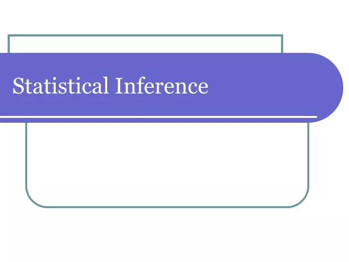 statistical inference n.