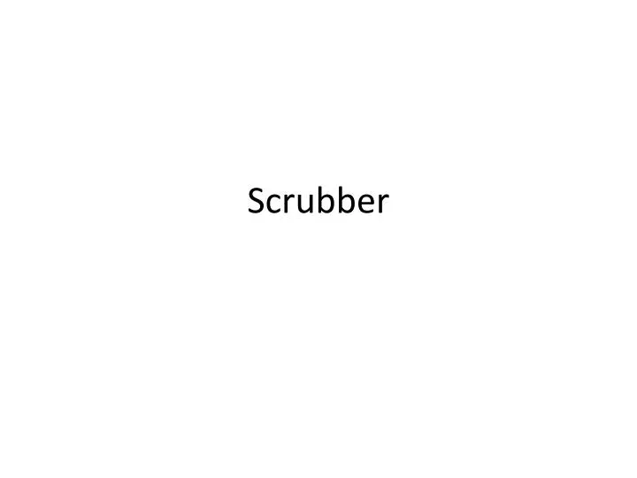 scrubber n.