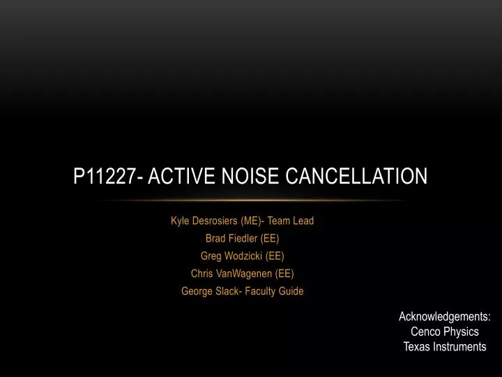 p11227 active noise cancellation n.