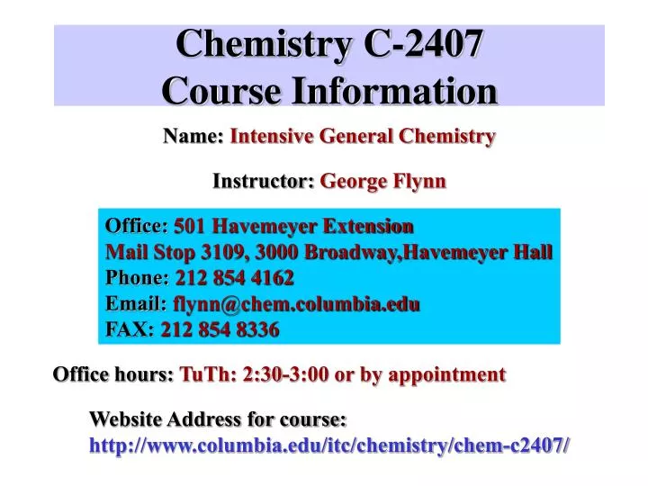 chemistry c 2407 course information n.