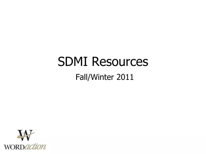 sdmi resources fall winter 2011 n.