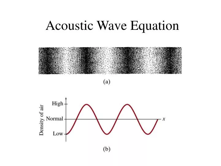 acoustic wave equation n.