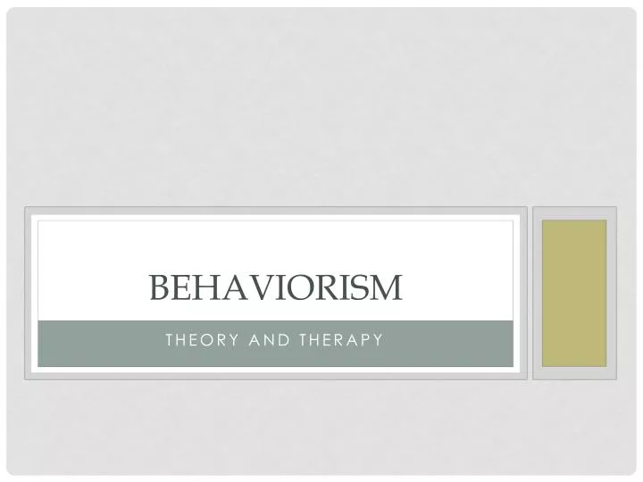 behaviorism n.