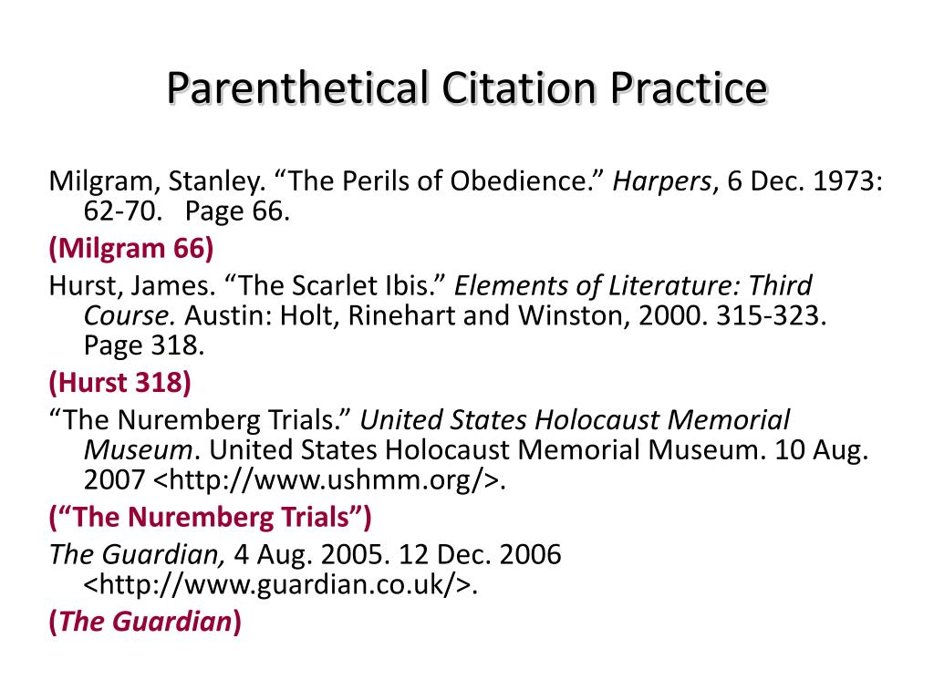 parenthetical citation def