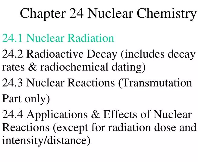 chapter 24 nuclear chemistry n.