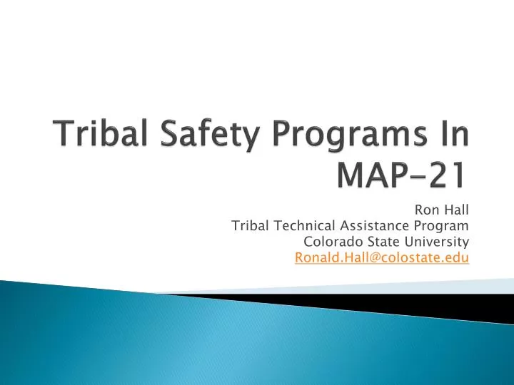 tribal safety programs in map 21 n.
