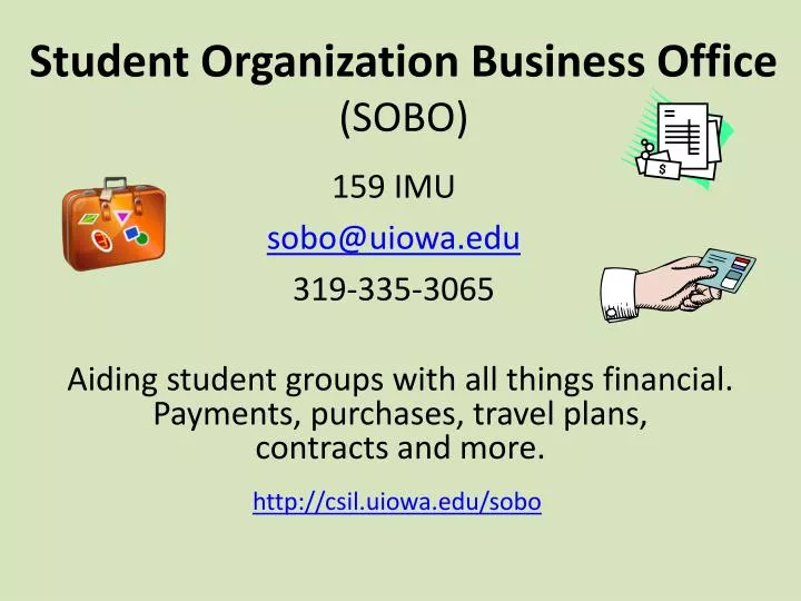 student organization business office sobo n.