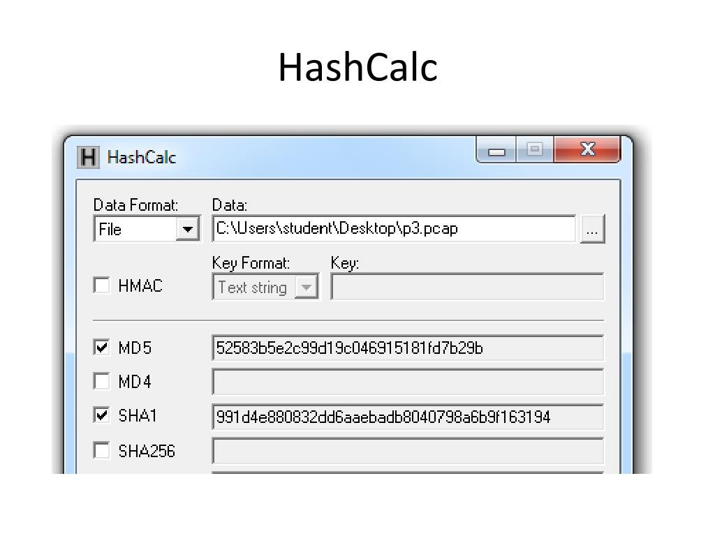 hash calc