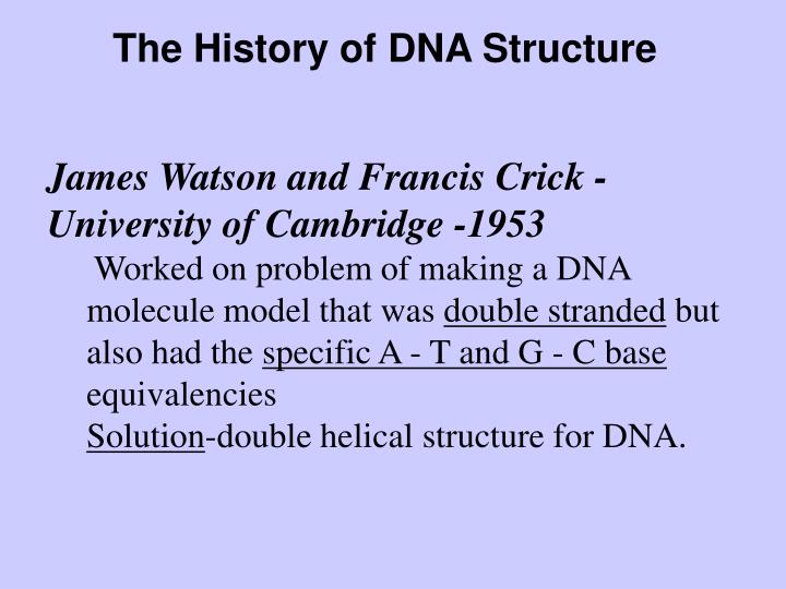 history of dna history of dna