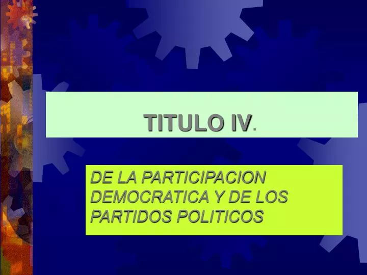 titulo iv n.