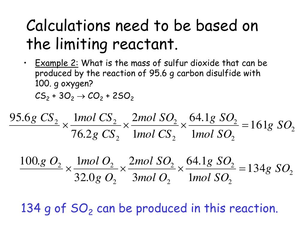Limiting Reactant And Percent Yield Lab