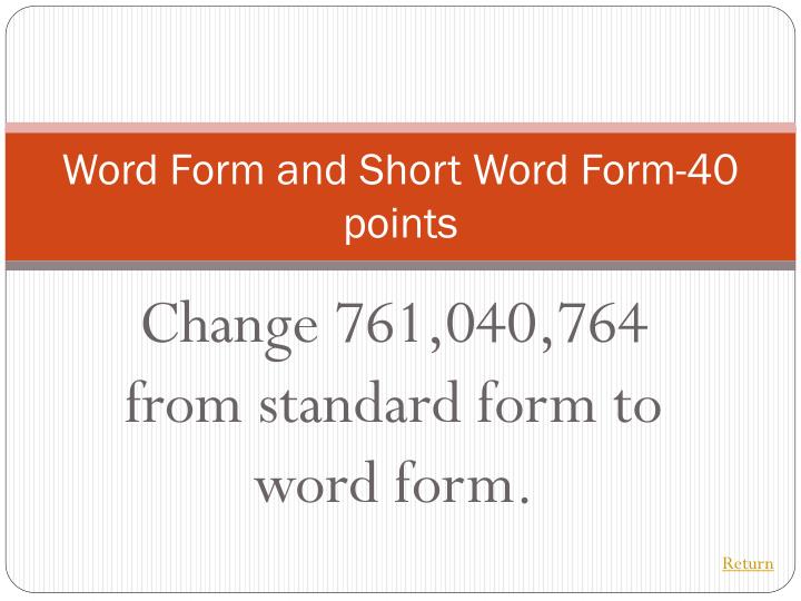 ppt place value jeopardy powerpoint presentation id short word form
