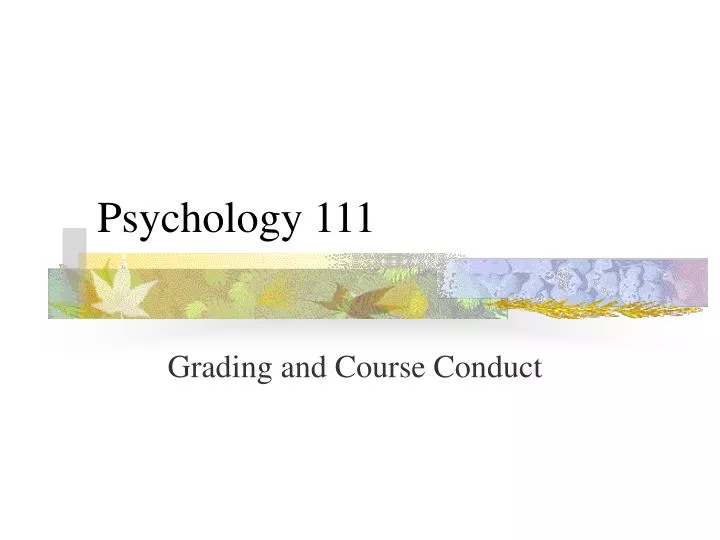 psychology 111 n.