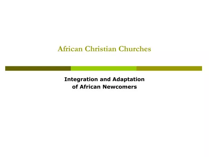 african christian churches n.