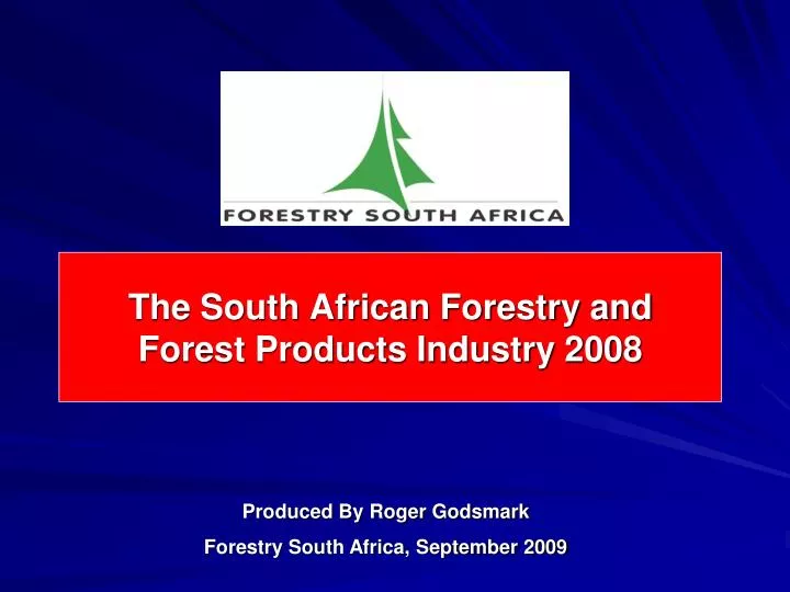 the south african forestry and forest products industry 2008 n.