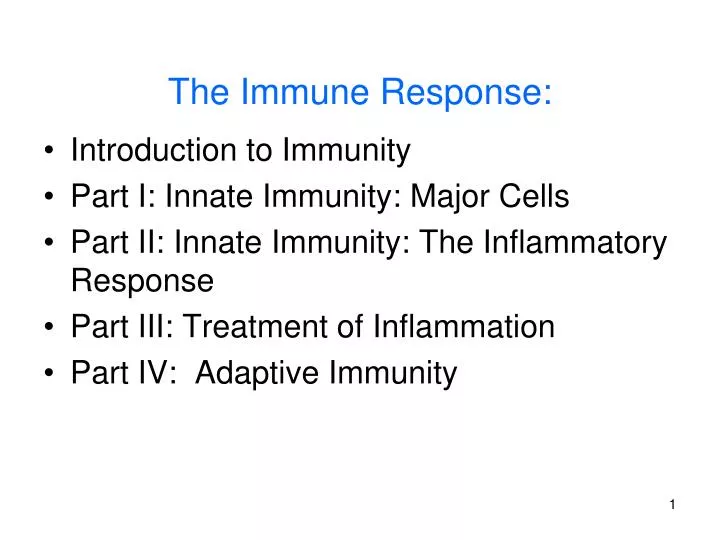 the immune response n.