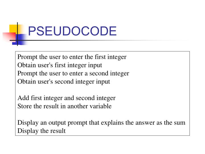 PPT - PSEUDOCODE & FLOW CHART PowerPoint Presentation - ID:5775376