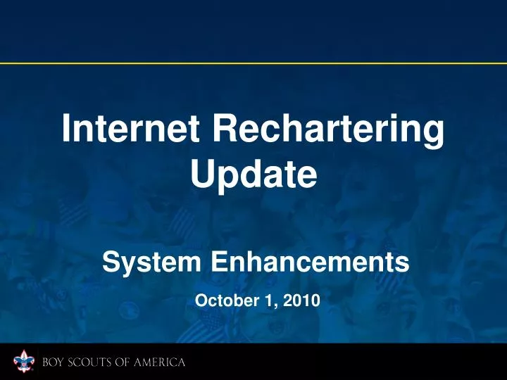 internet rechartering update n.