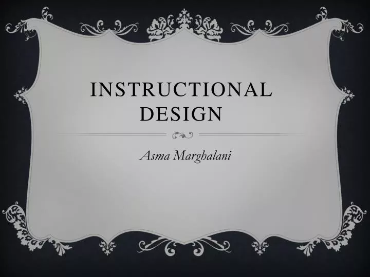 instructional design n.