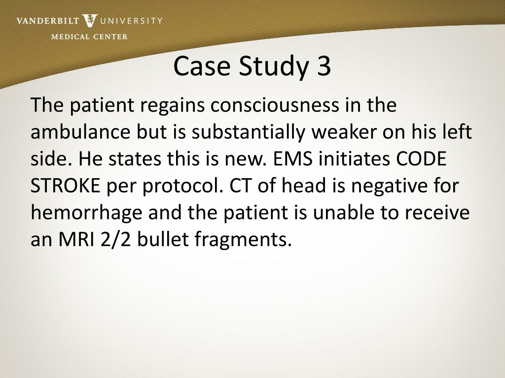 case study on stroke slideshare
