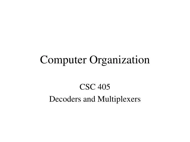 computer organization n.