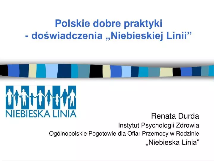 polskie dobre praktyki do wiadczenia niebieskiej linii n.